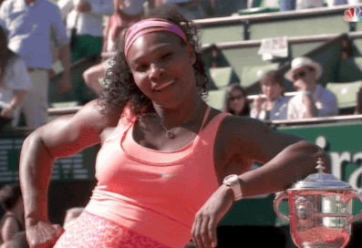 Serena Williams being a boss